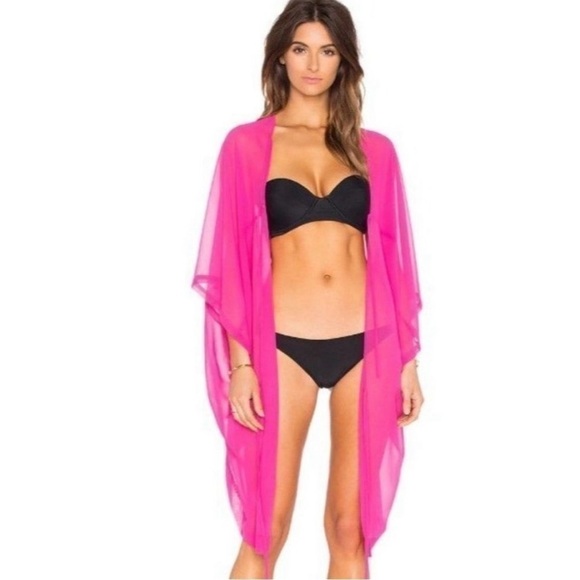 Agent Provocateur x Penelope Cruz Rosana Swimsuit Coverup Pink One Size NWT - Picture 1 of 4